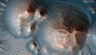 Así se ven las milenarias erupciones volcánicas en Marte