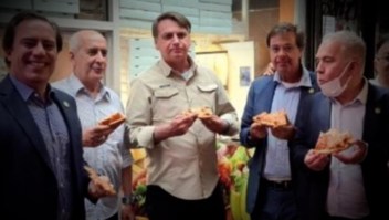 La visita de Bolsonaro a Nueva York: covid-19 y pizza