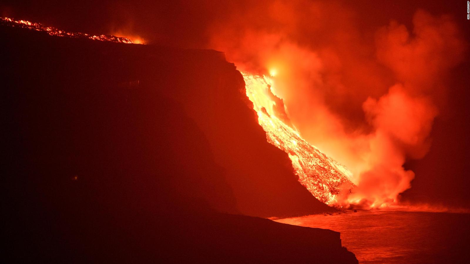 La Palma Volcano: Lava flow thickens after crater collapse