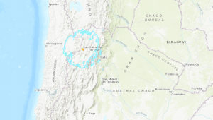 sismo frontera Argentina Chile