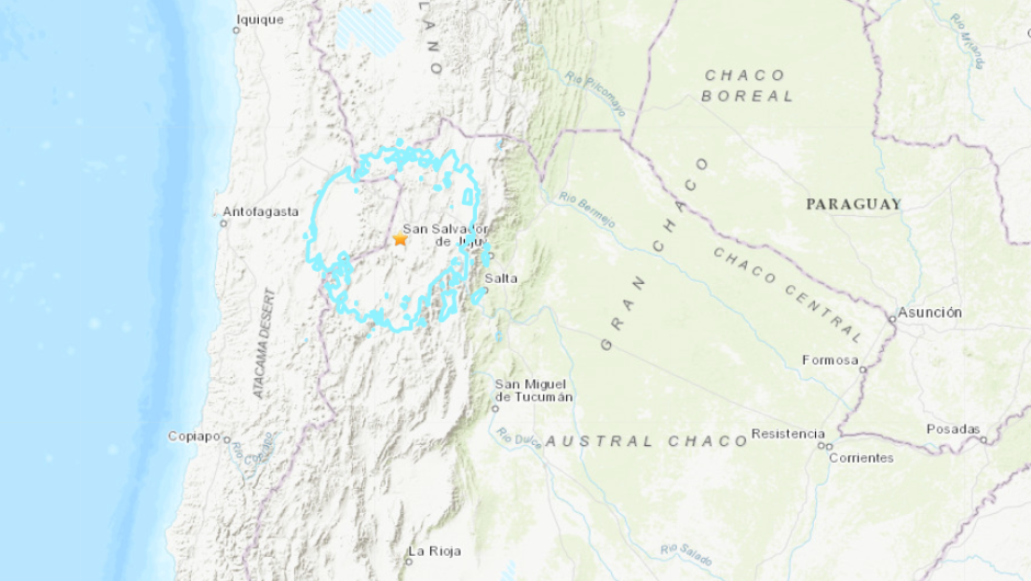 sismo frontera Argentina Chile