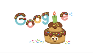 Google 23 aniversario doodle