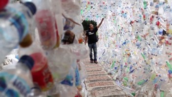 Muestra con plásticos alerta sobre contaminación marina