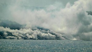 Las consecuencias de la llegada de la lava al mar