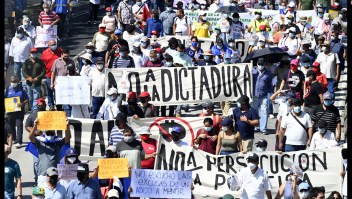 Así marcharon en San Salvador en contra del presidente Nayib Bukele
