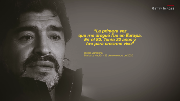 Las drogas, el lado oscuro de Diego Maradona