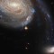 Hubble observa una intensa guerra entre galaxias