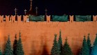 Mira cómo el viento dañó parte del muro del Kremlin