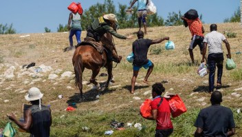 Una imagen de lo que vivieron inmigrantes haitianos en Del Rio