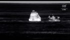 Astronautas vuelven del espacio en cápsula de SpaceX