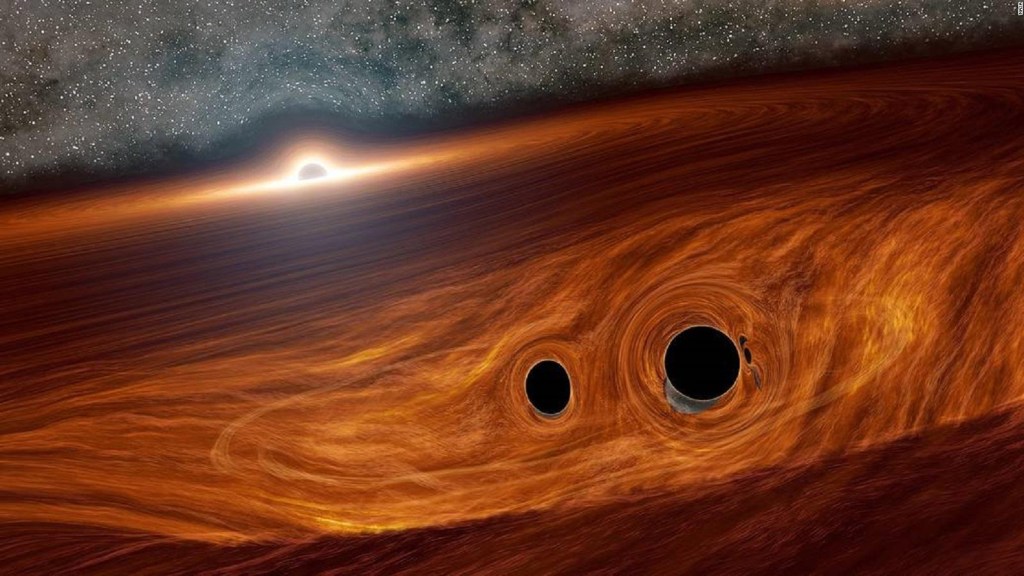 Czy w scalających się czarnych dziurach będzie światło?