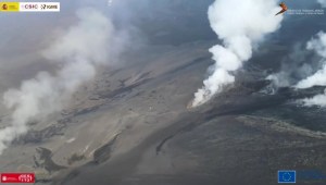 El volcán Cumbre Vieja marca un récord en La Palma