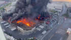 Impresionante incendio en fábrica en el norte de México