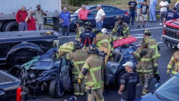 35 vehículos involucrados en un accidente en Florida