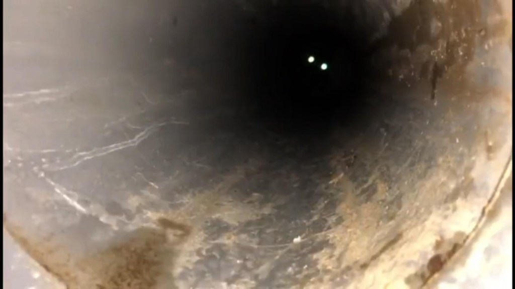 See how they rescue a puppy trapped in a pipe