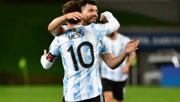 Messi y Agüero durante la última Copa América en la que Argentina se consagró campeón