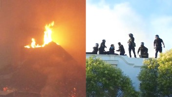 Graves incidentes en una manifestación en Argentina: prenden fuego la casa de gobierno de Chubut