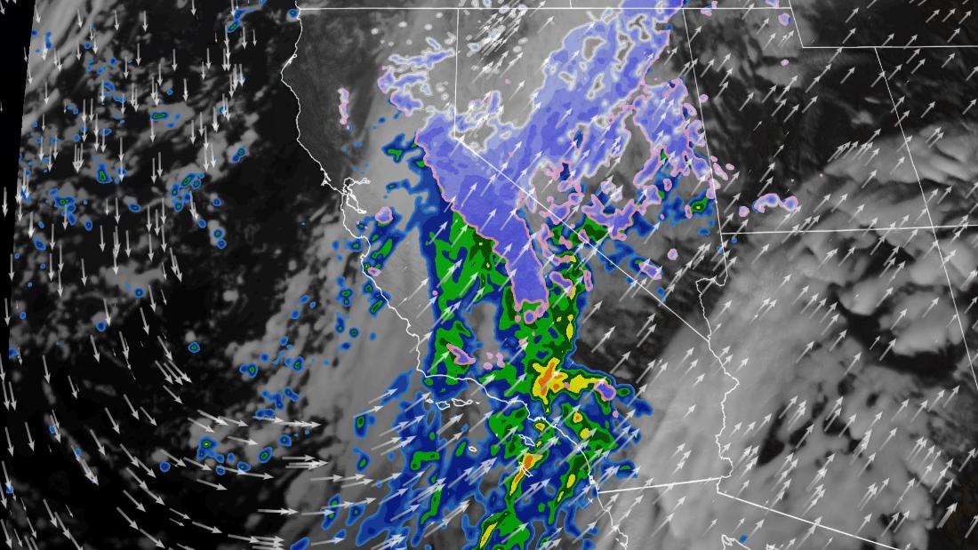 The biggest snowstorm of the season is heading towards California