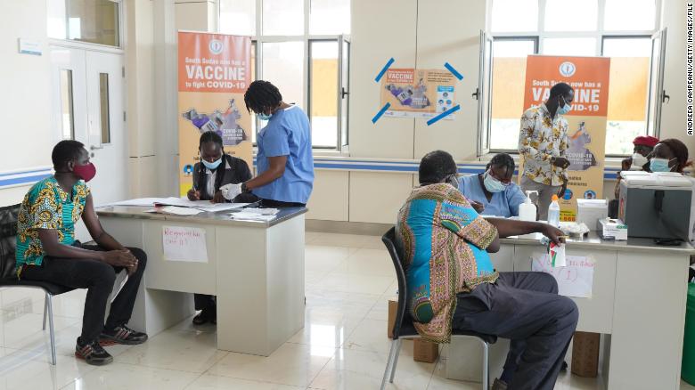 Administración de vacunas covid en África