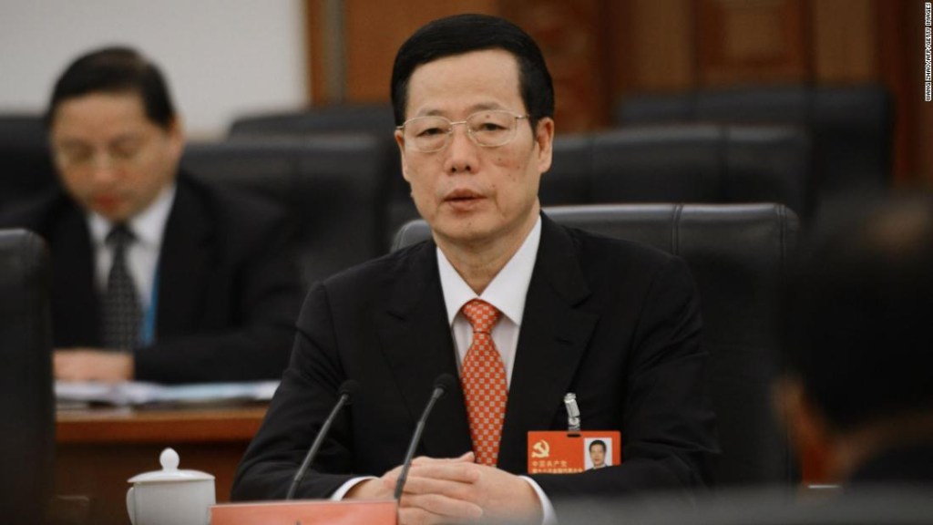 El exviceprimer ministro chino, Zhang Gaoli