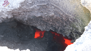 Lo que encontraron en el cráter del volcán de La Palma