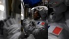 La bienvenida al 2022 de los astronautas en el espacio