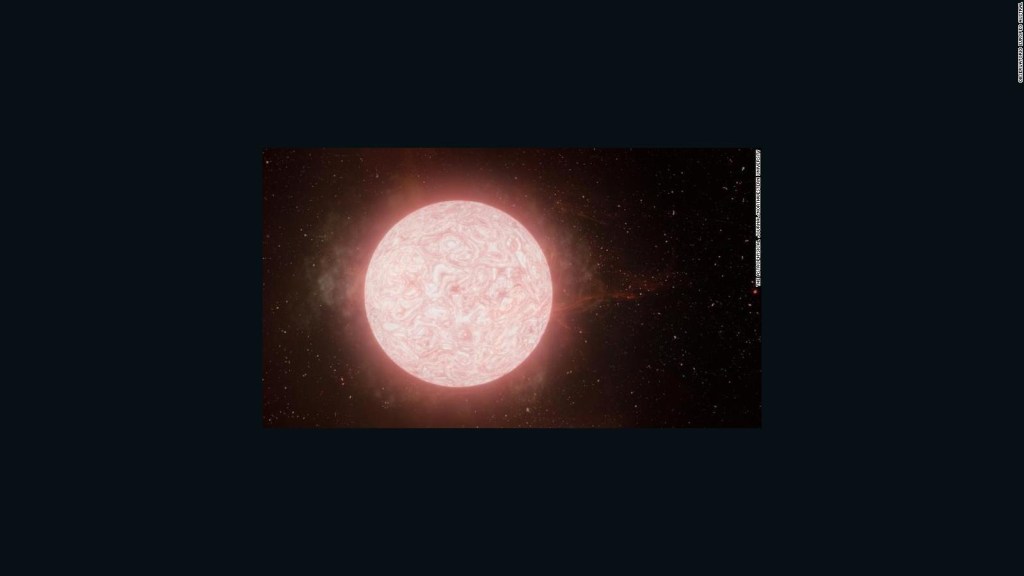 Astronomers witness the death of a giant star