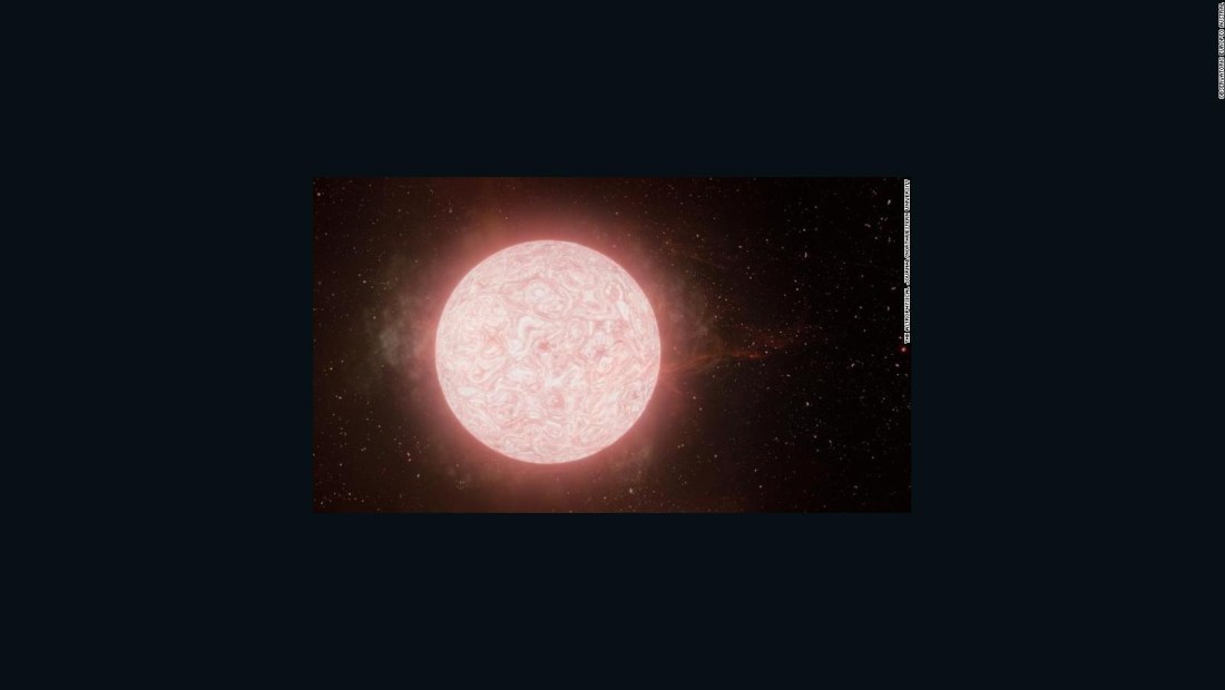 Astrónomos asisten a la muerte de una estrella gigante