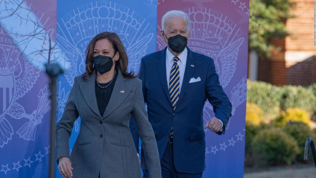 Biden and Harris criticize Republicans on voting rights