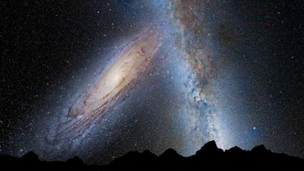 Does a collision of galaxies put humanity at risk?