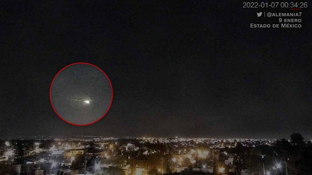 A "ball of fire" cross the sky of Mexico, what was it?