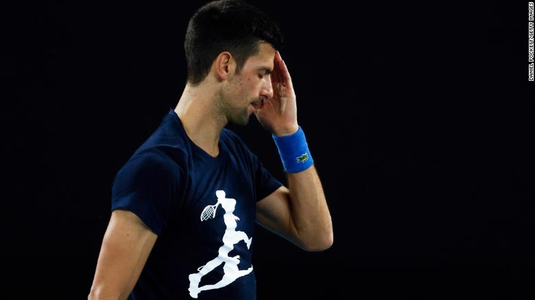 El tenista serbio Novak Djokovic