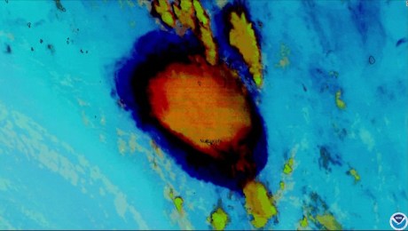 Satélites infrarrojos captan poder de la erupción en Tonga