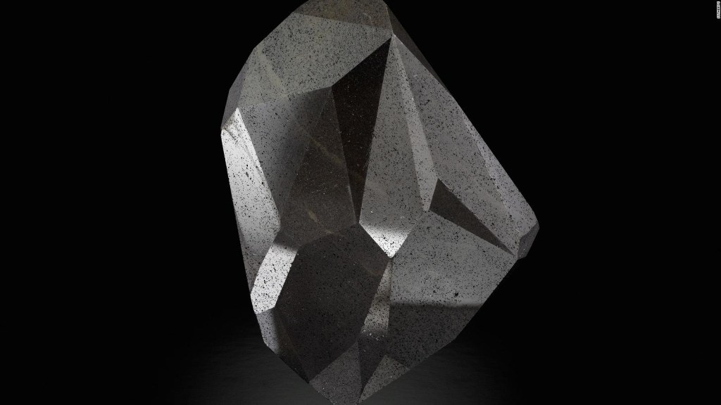 They put up for sale the black diamond that will come from space