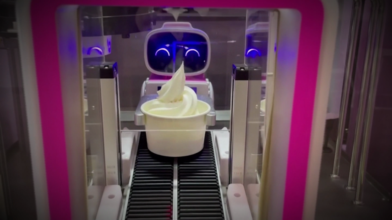 Estos robots sirven los helados en los Juegos Olímpicos de Beijing
