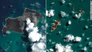 Erupción del potente volcán de Tonga se sintió hasta la ionósfera