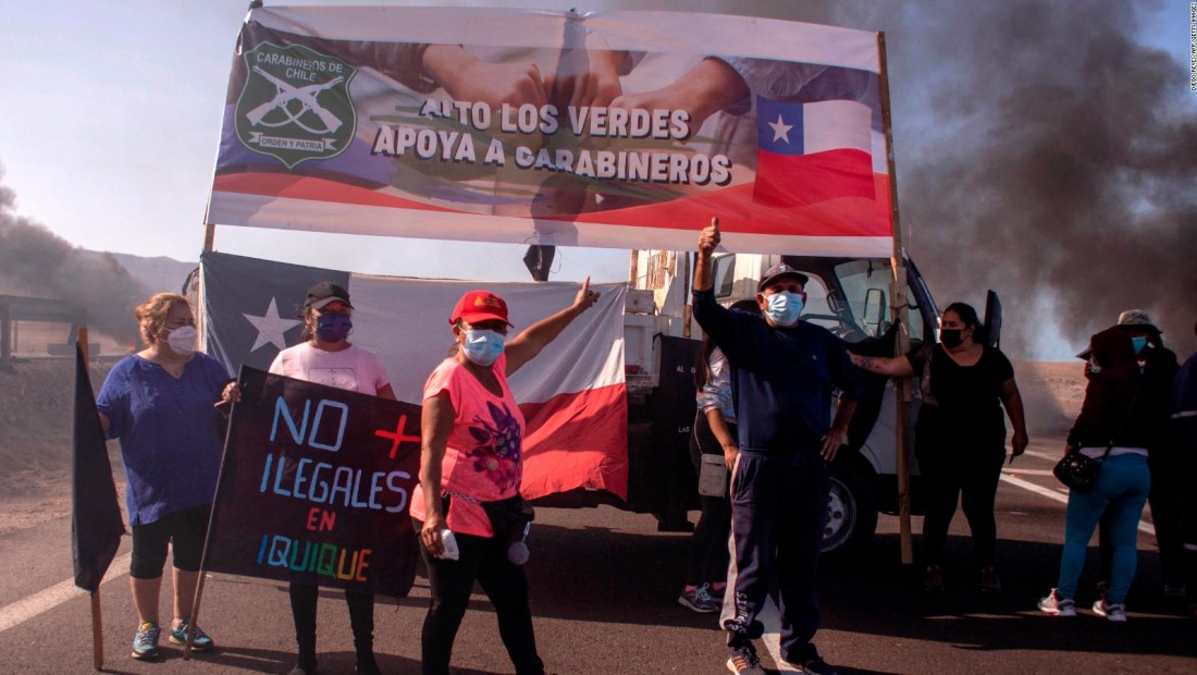 Chilenos exigen seguridad a través de un paro nacional en el norte del país