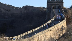 Beijing 2022: la llama olímpica llegó a la Gran Muralla China