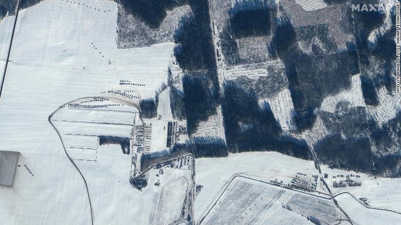 Imágenes de satélite que muestran el avance de las fuerzas de Rusia en Belarús