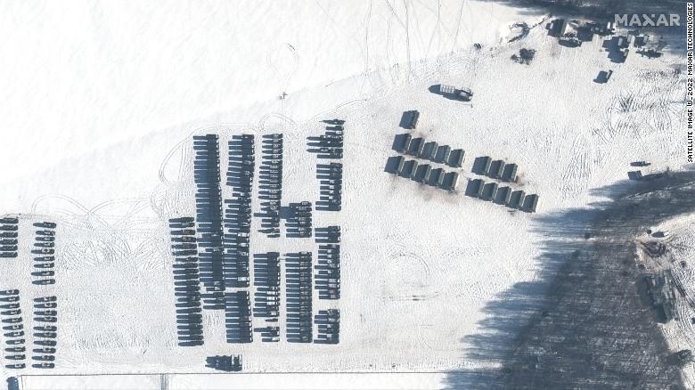 Imágenes de satélite que muestran el avance de las fuerzas de Rusia en Belarús