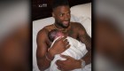 Campeón con los Rams corrió para conocer a su bebé recién nacido