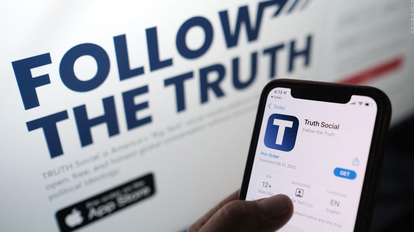 Trump regresa a las redes con la app Truth Social