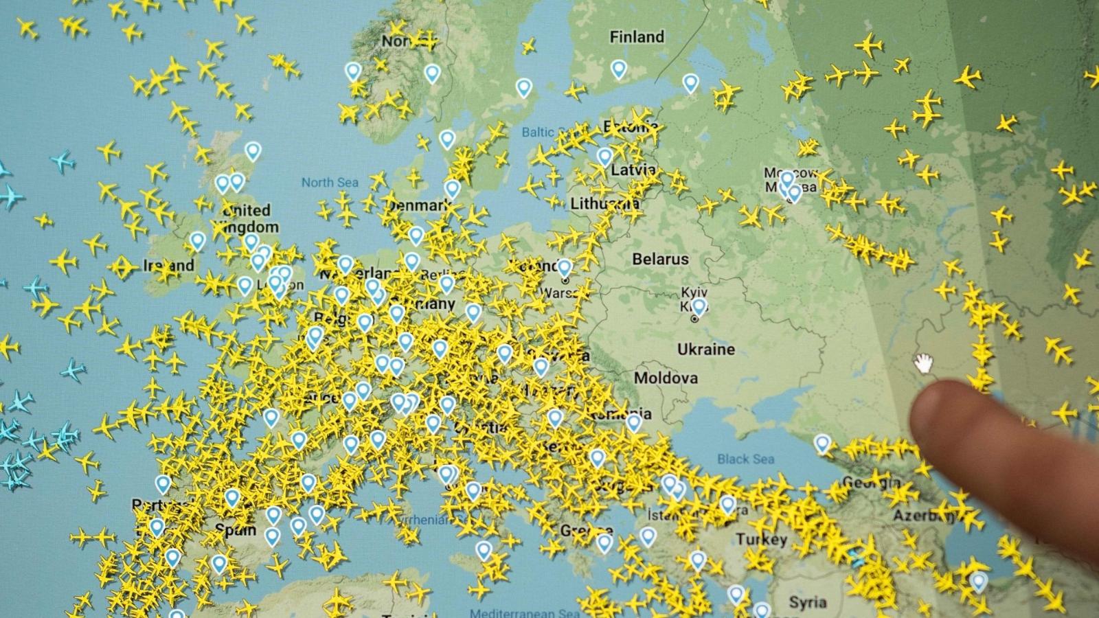 sí está el espacio aéreo de Ucrania