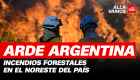 Arde el noreste de Argentina: así son los impactantes incendios forestales