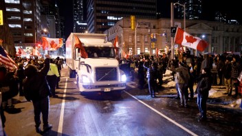 Camiones protestas Canada