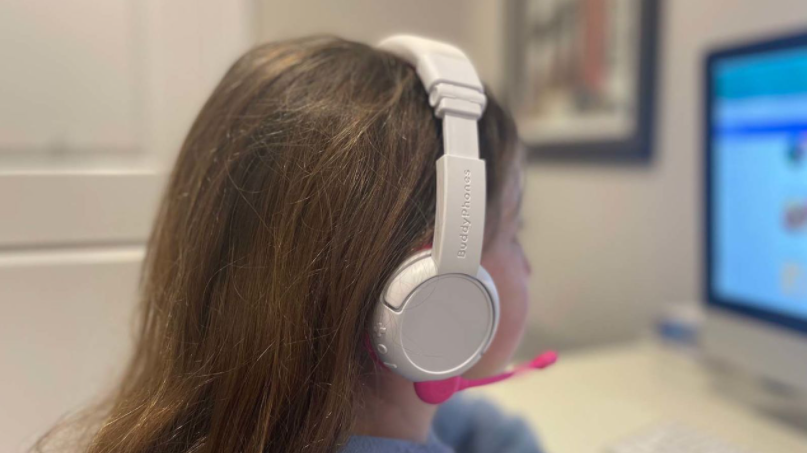 Auriculares para niños y niñas, diadema con estilo, auriculares de música,  reducción de ruido para IPad