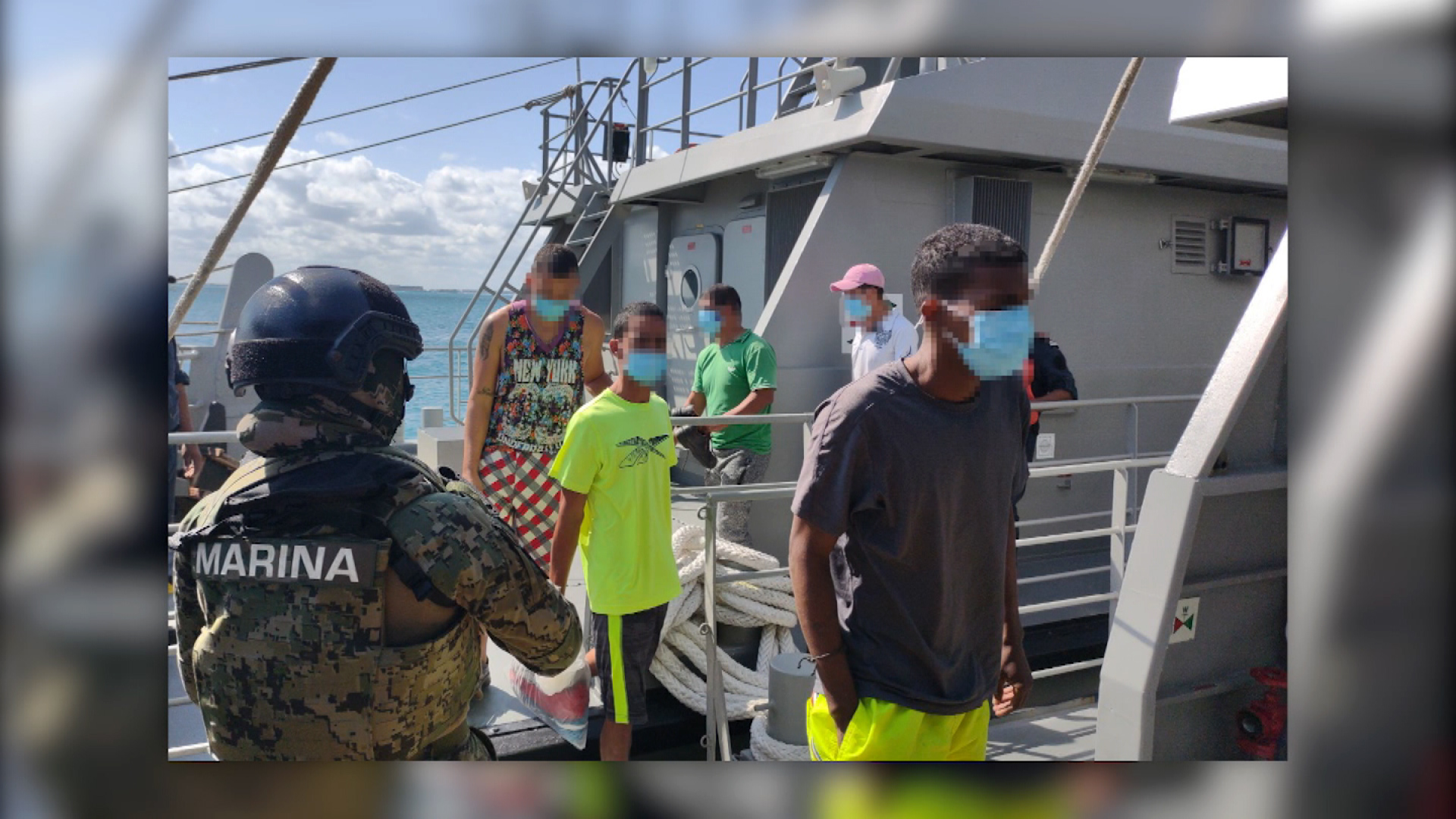 Armada de México intercepta a 7 cubanos en aguas del Caribe