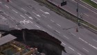 Así se derrumbó una importante autopista en Sao Paulo