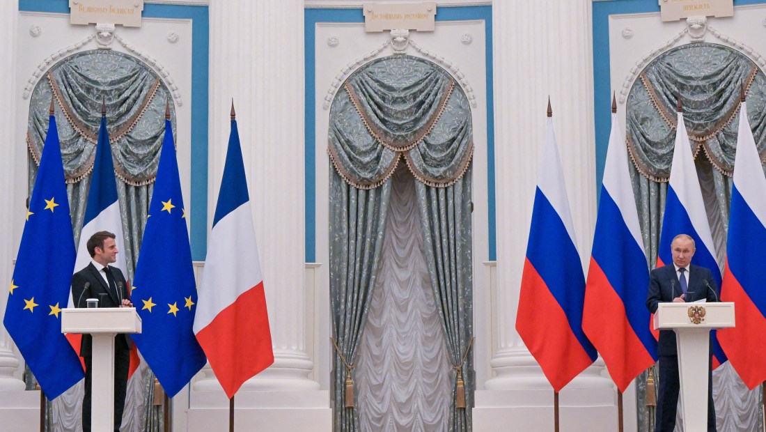 Los temas centrales de la reunión entre Putin y Macron
