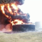 Incendio tras proyectil en depósito de crudo en Ucrania